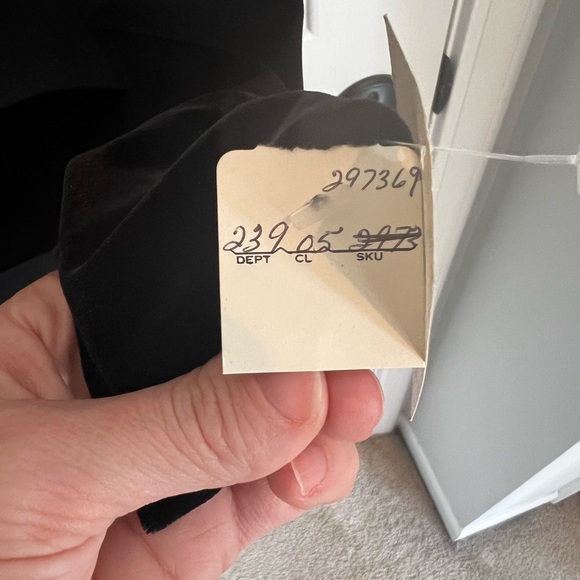 Vintage En Francais by Huey Waltzer Size 6 Black & Velvet Long Sleeve Dress - Picture 9 of 9